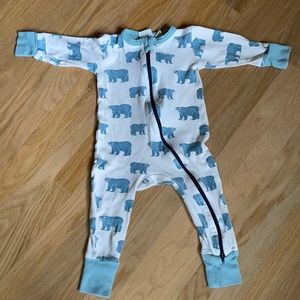 Parade Organics 2-way Zip Romper - long sleeve